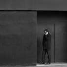 Man in black